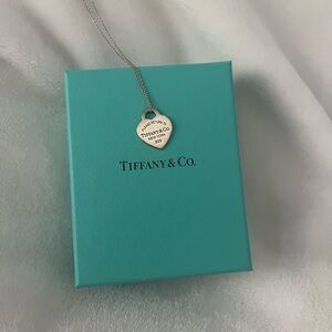 Tiffany & Co. Silver Round Tag Necklace